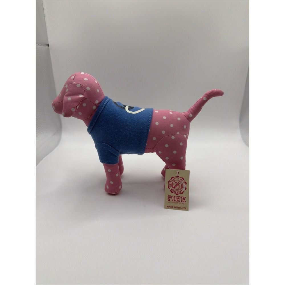 Victoria's Secret PINK Dog Plush Polka Dot Stuffed Animal Collectible